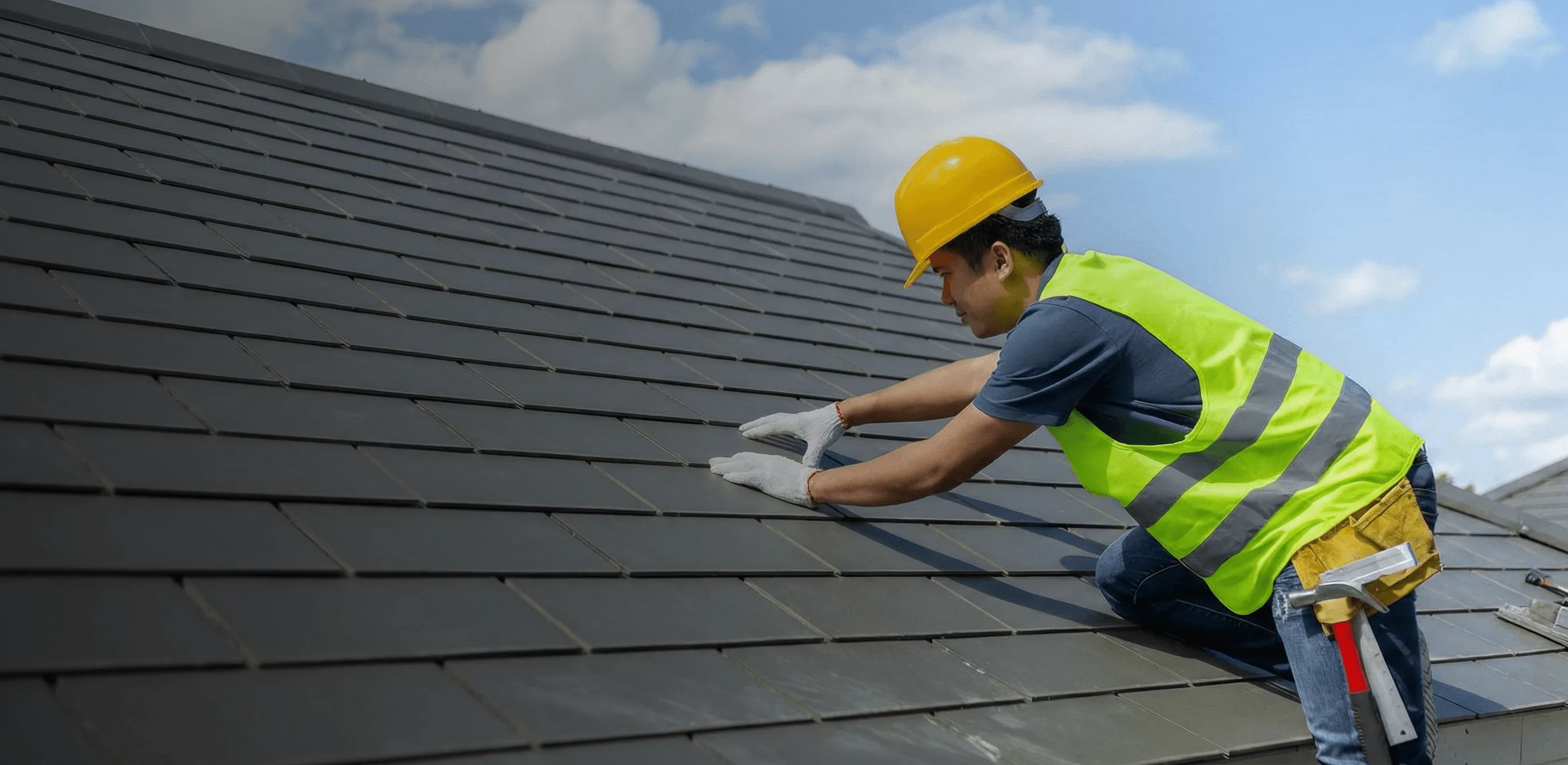 Roofing and exterior repair project
